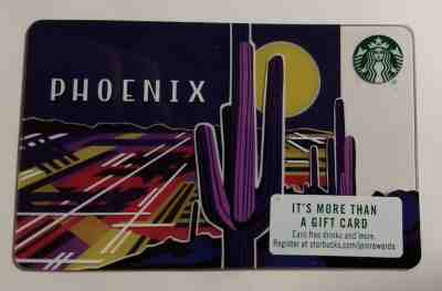 STARBUCKS PHOENIX 2016 GIFT CARD RARE FIND ARIZONA - Sold on eBay Apr, 16th 2019 for $2.75