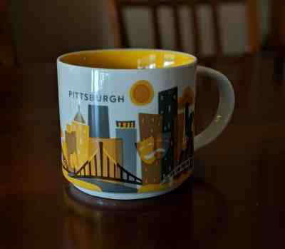 PITTSBURGH PENNSYLVANIA Starbucks Mug, Yellow You Are Here YAH Collection Series - Sold on eBay Mar, 24th 2019 for $9.49