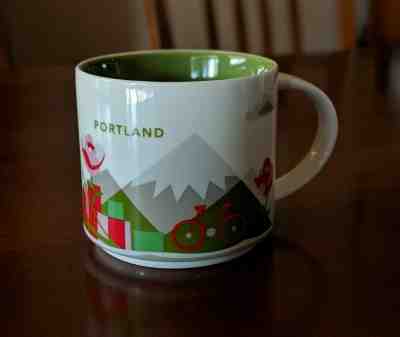PORTLAND OREGON Starbucks Mug, Green - You Are Here YAH Collection Series - Sold on eBay Apr, 21st 2019 for $7.99