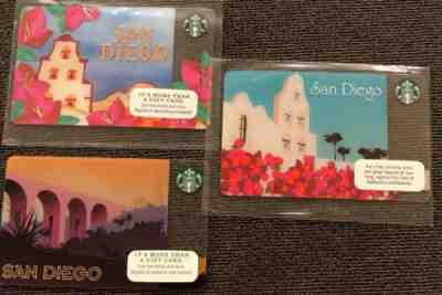 Starbucks San Diego Card Set 2011, 2014, & 2015 - Sold on eBay Apr, 21st 2019 for $10.00