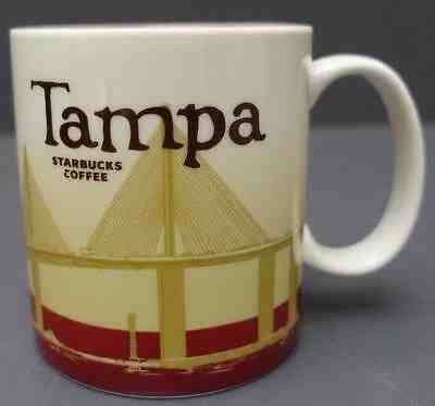Starbucks Coffee 2011 TAMPA Sunshine Skyway Bridge City Mug 16 oz. - Sold on eBay Apr, 17th 2019 for $59.99