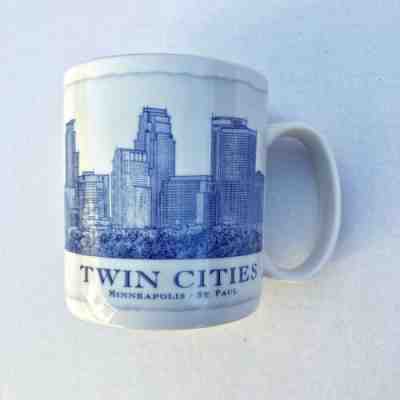 Starbucks Twin Cities Minneapolis Architecture Series 18oz Coffee Mug 2007  - Sold on eBay Apr, 21st 2019 for $9.50
