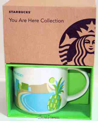 Starbucks Waikiki Hawaii You Are Here COLLECTION 14 OZ Coffee Mug Cup YAH Boxed - Sold on eBay Apr, 20th 2019 for $39.50