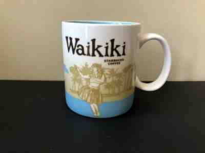 Starbucks Waikiki Hawaii Global Icon Collector Series 16 oz Coffee Cup Mug 2009 - Sold on eBay Apr, 19th 2019 for $34.95