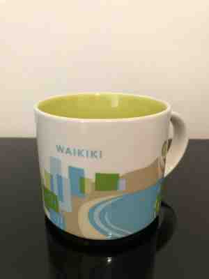 Starbucks 2015 Waikiki Hawaii You Are Here 14oz Coffee Tea Mug Cup - Sold on eBay Apr, 11th 2019 for $6.50