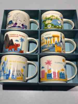 NEW Disney World Starbucks You Are Here Mugs Lot Epcot Magic Animal Kingdom - Sold on eBay Apr, 20th 2019 for $102.50