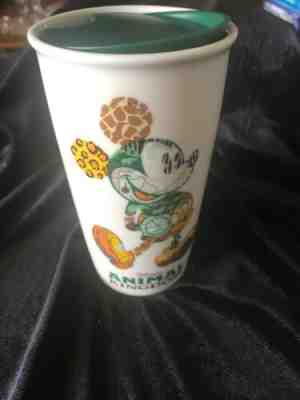 NEW Disney Parks Starbucks ANIMAL KINGDOM Ceramic Tumbler 12 oz Cup with Lid - Sold on eBay Apr, 12th 2019 for $29.50