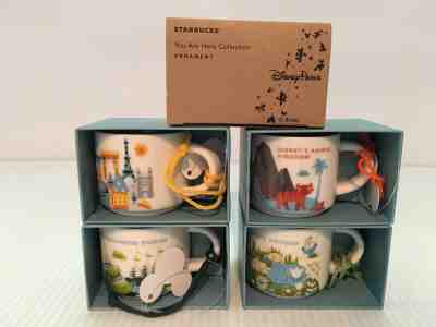 (4) STARBUCKS DISNEY YOU ARE HERE MUG-EPCOT, MAGIC KINGDOM, UNIVERSAL, ANIMAL KG - Sold on eBay Apr, 22nd 2019 for $37.50