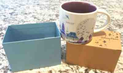 Disney Parks Epcot Starbucks You Are Here Coffee Mug Silver Monorail New in Box - Sold on eBay Mar, 31st 2019 for $37.00