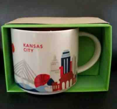Kansas City Starbucks Mug 14 oz. You Are Here Collection YAH Cup New In Box - Sold on eBay Mar, 29th 2019 for $12.99