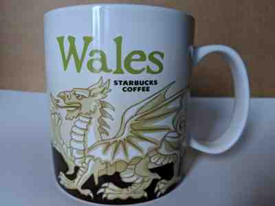Starbucks WALES Cymru 16 oz City Mug Series 2015 Discontinued Series Dragon - Sold on eBay Mar, 3rd 2019 for $39.99