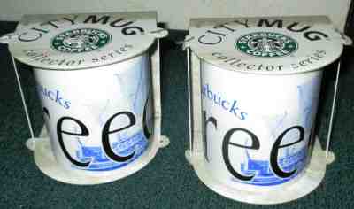 Lot of 2  NEW Starbucks Greece City Mug Collectors Series 16oz Cup 2002-England  - Sold on eBay Apr, 21st 2019 for $15.99