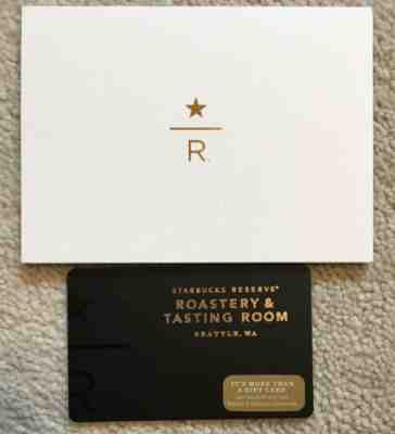 Starbucks Seattle Reserve Roastery and Tasting Room Card With Matching Sleeve - Sold on eBay Apr, 10th 2019 for $4.99