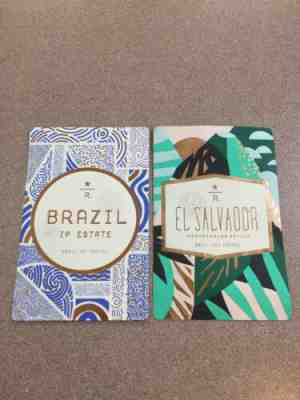 STARBUCKS RESERVE TASTER CARD BRAZIL, EL SALVADOR, RARE, HARD TO FIND LOT - Sold on eBay Apr, 21st 2019 for $5.50