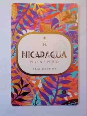 Starbucks Reserve Coffee Taster Card NICARAGUA Monimbo (2017) - Sold on eBay Feb, 26th 2019 for $1.49