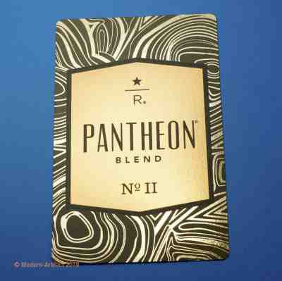 Rare early -  2015  Starbucks Reserve  PANTHEON No.II  Coffee Taster Card  - Sold on eBay Mar, 28th 2019 for $18.90
