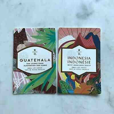 Starbucks taster card Canada Christmas 2019 Indonesia West Java / Guatemala  - Sold on eBay Apr, 9th 2019 for $2.99