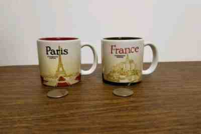 2014 Starbucks Set of 2 Espresso Coffee Cups (3 oz) Paris & France VERY NICE - Sold on eBay Apr, 12th 2019 for $16.99