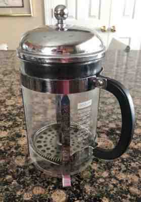 Starbucks Bodum 8 cup Coffee French Press Stainless Steel Glass 34 oz 10R - Sold on eBay Apr, 17th 2019 for $9.10