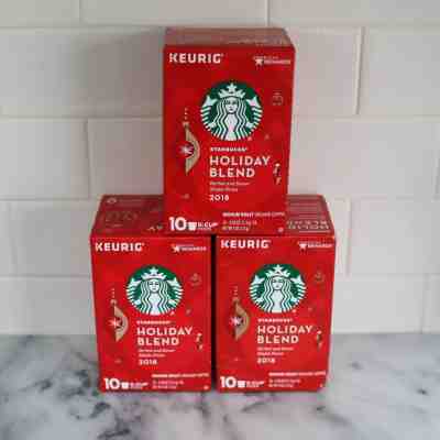 Lot of 3 Starbucks K-Cups Holiday Blend 2018 Coffee Keurig (30 Count) Exp 5/19 - Sold on eBay Apr, 18th 2019 for $34.99