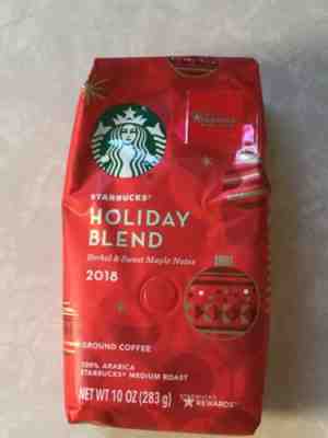 Starbucks Holiday Blend 2018 Medium Roast Ground Coffee 10oz Limited Free Ship  - Sold on eBay Apr, 8th 2019 for $11.00