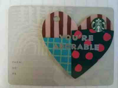 Starbucks Brazil 2019 You're Adorable Valentine's Gift Card.   PIN intact - Sold on eBay Apr, 15th 2019 for $1.99