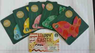 Starbucks 2019 Easter Gift Card Set--Six Cards.   PINs intact - Sold on eBay Apr, 21st 2019 for $4.66