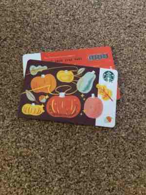 Starbucks Card 2018 Pumpkins & Gourds Recycled Paper New Pin Intact #6157 - Sold on eBay Apr, 21st 2019 for $1.25