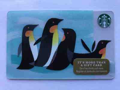 2014 Starbucks Card Holiday Penguins Unused Pin Intact No Value 6103 - Sold on eBay Apr, 21st 2019 for $4.99