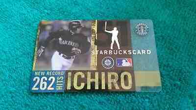 Lightly Used Starbucks 2005 ICHIRO Gift Card Handling Scuffs PIN Uncovered - Sold on eBay Apr, 9th 2019 for $8.50