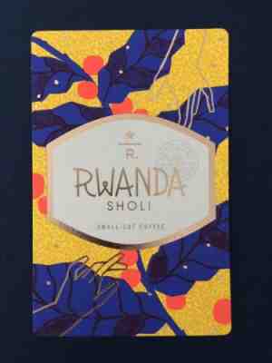 Starbucks Reserve Coffee Rwanda Sholi Taster Card Rare Collectible - Sold on eBay Mar, 18th 2019 for $8.99