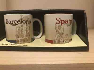 Starbucks Demitasse Mugs Barcelona & Spain Global Icon Mugs Brand New In Box! - Sold on eBay Apr, 17th 2019 for $22.00