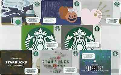 GREECE  Starbucks cards * Set of  8 Different  New * 2018 - 19 / EXCELLENT  - Sold on eBay Apr, 18th 2019 for $9.45