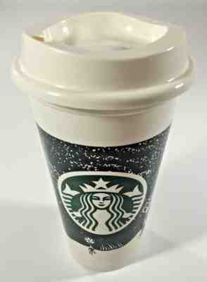 2012 RARE Starbucks "Night Sky" Reusable -BPA Free Coffee Travel Cup WITH LID - Sold on eBay Apr, 22nd 2019 for $14.99