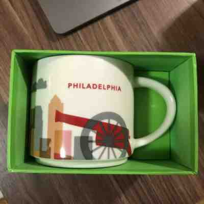 Philadelphia PA Starbucks City Mug Cup You Are Here Series 14oz NEW - Sold on eBay Feb, 27th 2019 for $12.00