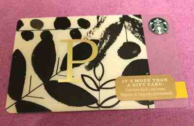 STARBUCKS 2014 "LETTER P" A to Z ALPHABET SERIES GIFT CARD- NEW - Sold on eBay Mar, 31st 2019 for $1.50