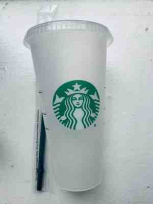 Starbucks Mermaid Siren Logo Reusable Frosted Cold Cup Coffee Tea Tumbler 24 oz - Sold on eBay Apr, 22nd 2019 for $10.00