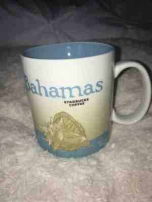 Starbucks Mug Bahamas Global Icon 16 Oz Coffee Mug Ivory Sky Blue Seashell  - Sold on eBay Apr, 10th 2019 for $25.00