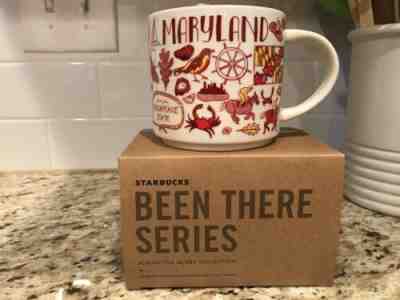 New Starbucks Maryland  State Been There collection Cup Mug 14oz - Sold on eBay Apr, 11th 2019 for $22.09