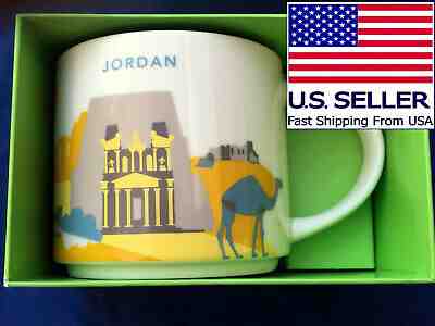 JORDAN STARBUCKS YAH MUG ? NIB RARE NEW SERIES, YOU ARE HERE PETRA DEAD SEA 2018 - Sold on eBay Mar, 30th 2019 for $57.77