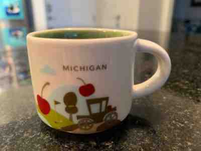 MICHIGAN Starbucks Espresso Demitasse Mug 2 oz. YAH You Are Here Series Ornament - Sold on eBay Apr, 23rd 2019 for $7.99