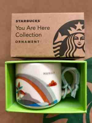 Starbucks 2oz Demitasse Hawaii YAH You Are Here Mini mug Ornament Espresso Cup - Sold on eBay Apr, 22nd 2019 for $19.95
