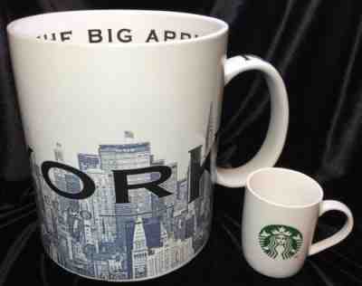 Starbucks Giant 2.5 Gallon Mug New York The Big Apple Skyline Series One-rare!