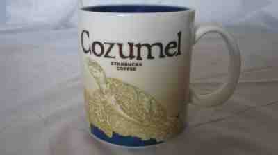 STARBUCKS Global Icon COZUMEL MEXICO City Coffee Mug Sea Turtle/Cozumel Bay 16oz - Sold on eBay Apr, 21st 2019 for $15.00