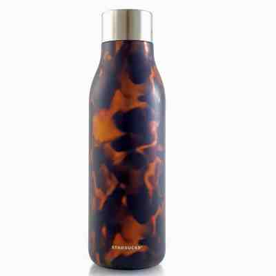 STARBUCKS stainless Steel thermal Water Bottle (TORTOISE) 20oz - Sold on eBay Apr, 22nd 2019 for $24.99