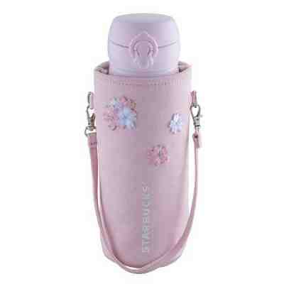 Starbucks Taiwan 2019 sakura cherry blossom bag for tumbler & water bottle - Sold on eBay Mar, 14th 2019 for $30.00