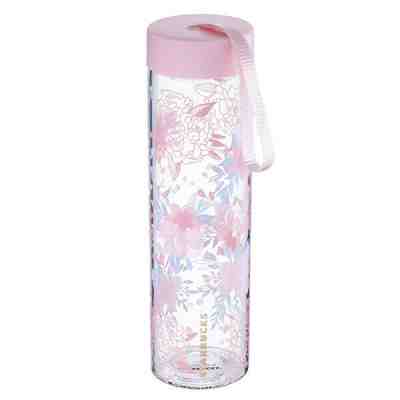Starbucks Taiwan 2019 sakura cherry blossom glass water bottle 550ml - Sold on eBay Mar, 2nd 2019 for $30.00