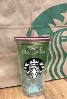 Starbucks 2019 Rainbow Easter Bunny Cold Cup Limited Edition 16 oz NEW - Sold on eBay Apr, 22nd 2019 for $28.00