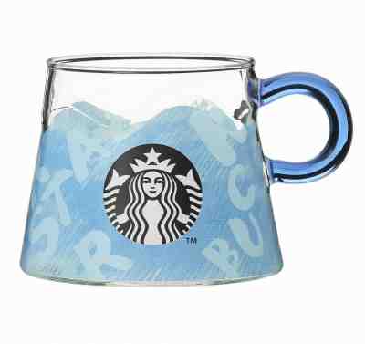 STARBUCKS Coffee  Glass Mug Cup  2019 "Mt.FUJI" 12oz JAPAN Limited Edition F/S  - Sold on eBay Apr, 22nd 2019 for $30.00