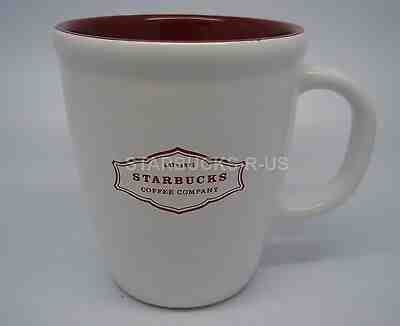 STARBUCKS COFFEE 2006 WHITE WITH RED INTERIOR & EST 1971 LOGO MUG CUP 13 OZ - Sold on eBay Apr, 21st 2019 for $8.99